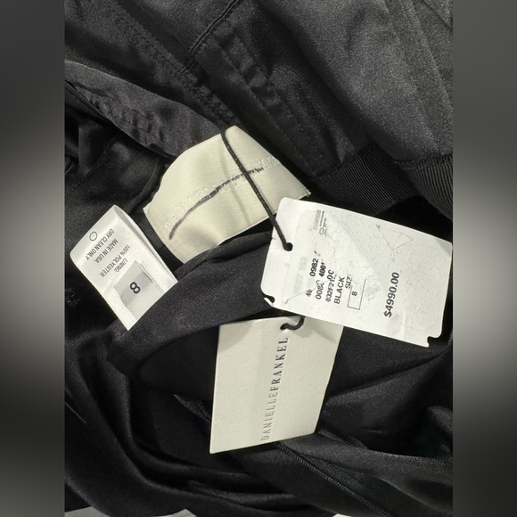 $4990 Danielle Frankel Noa Crepe Satin Gown size 8 - Picture 12 of 12